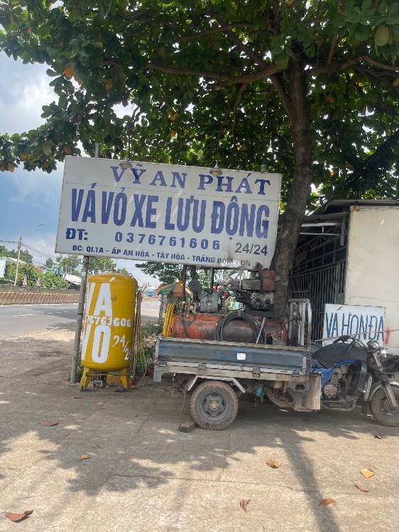 Vá vỏ xe lưu động Vỹ An Phát