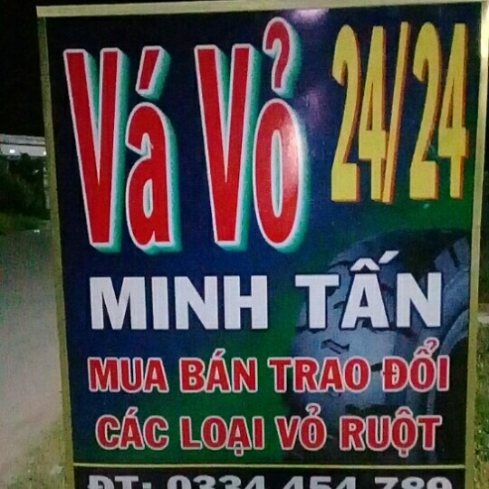Vá vỏ lưu động trảng bàng Minh Tấn 
